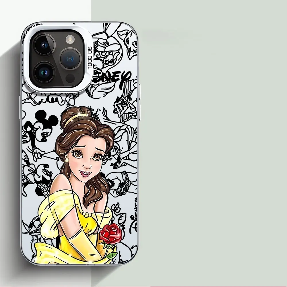 Disney Princess Jasmine Print Phone Case for iPhone XR XS Max 14 Pro 12 Pro 15 Plus X 11 Pro Max 13 13 Soft Cover TPU Silicone